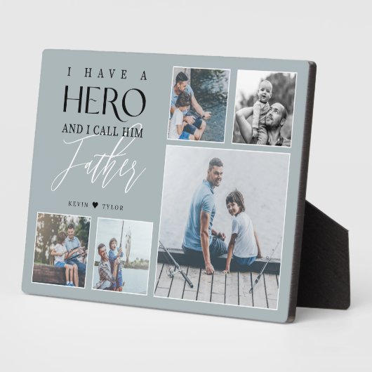 Ich habe einen Helden, den ich ihn Pater FotoColla Fotoplatte (Seite)