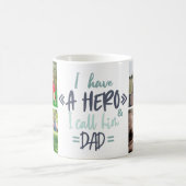 Ich habe einen Helden, den ich Vater Custom Foto Kaffeetasse (Mittel)