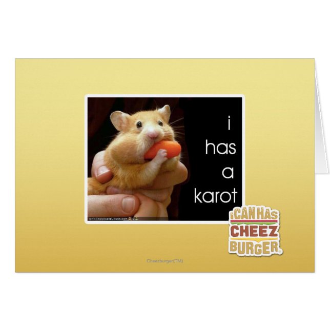 Ich habe einen Karot (Vorderseite (Horizontal))