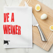 Ich habe einen kleinen Weiner Joke Küchentuch (Viertel Falte)