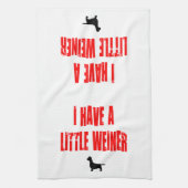 Ich habe einen kleinen Weiner Joke Küchentuch (Vertikal)