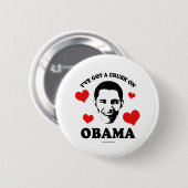 ICH HABE EINEN KREUZEN AUF OBAMA GOT BUTTON (Vorne & Hinten)