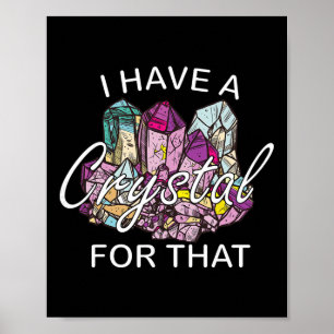 Ich habe einen Kristall dafür Namaste Chakra Yoga  Poster