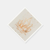 Ich habe einen Kristall für diese mystische Séance Serviette (Ecke)