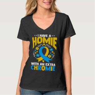 Ich habe einen Kumpel mit einem extra Chromie T21  T-Shirt