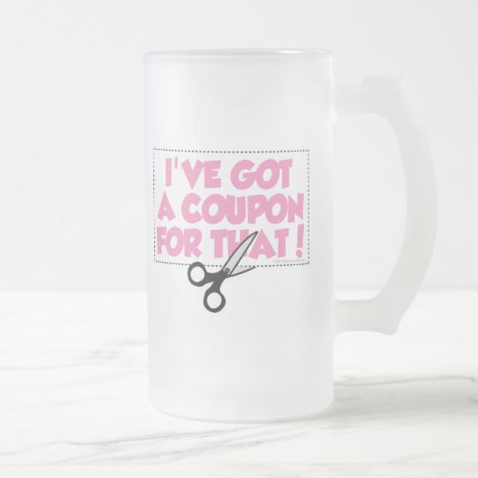 Ich habe einen Kupon für den Mattglas Bierglas (Rechts)