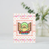 Ich habe einen Labrador im Herzen (Gelbe Labrador) Postkarte (Stehend Vorderseite)