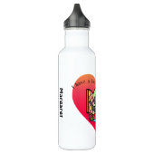 Ich habe einen Labrador in meinem Herzen Edelstahlflasche (Links)