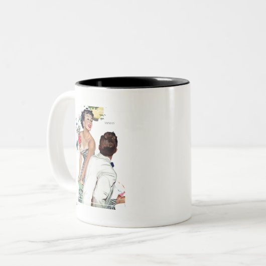 Ich habe einen Mann 2 Gewollt Zweifarbige Tasse (Vorderseite Links)