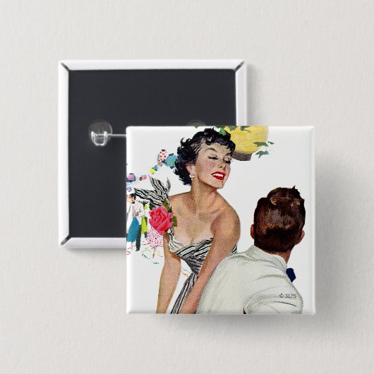 Ich habe einen Mann Gewollt Button (Vorne & Hinten)