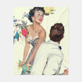 Ich habe einen Mann Gewollt Fleecedecke (Vorderseite)