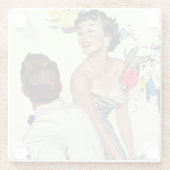 Ich habe einen Mann Gewollt Glasuntersetzer (Rückseite)