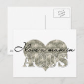 Ich habe einen Mann in ACUs Liebe Postkarte (Vorne/Hinten)