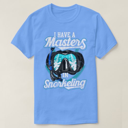Ich habe einen Meister im Schnorcheltauchen T-Shirt (Design vorne)
