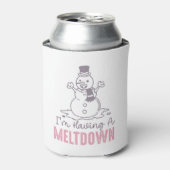 Ich habe einen Meltdown - Funny Snowman Design Dosenkühler (Kanne Vorderseite)