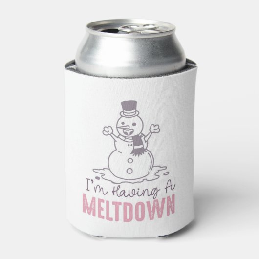 Ich habe einen Meltdown - Funny Snowman Design Dosenkühler (Kanne Vorderseite)
