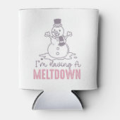 Ich habe einen Meltdown - Funny Snowman Design Dosenkühler (Vorderseite)