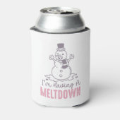 Ich habe einen Meltdown - Funny Snowman Design Dosenkühler (Kanne Rückseite)