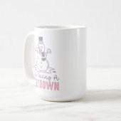 Ich habe einen Meltdown - Funny Snowman Design Kaffeetasse (Vorderseite Links)