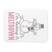 Ich habe einen Meltdown - Funny Snowman Design Magnet (Horizontal)