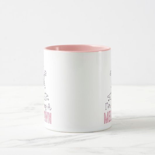 Ich habe einen Meltdown - Funny Snowman Design Tasse (Zentrum)