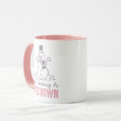 Ich habe einen Meltdown - Funny Snowman Design Tasse (Vorderseite Links)