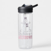Ich habe einen Meltdown - Funny Snowman Design Trinkflasche (Links)