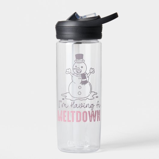 Ich habe einen Meltdown - Funny Snowman Design Trinkflasche (Links)