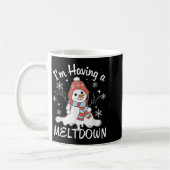 Ich habe einen Meltdown Funny Snowman Xmas Funny Kaffeetasse (Links)