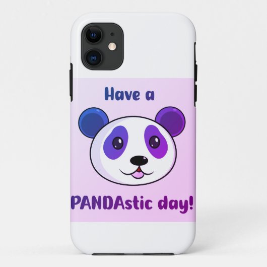 Ich habe einen Pandastic Day | Niedlicher Panda Ph Case-Mate iPhone Hülle (Rückseite)