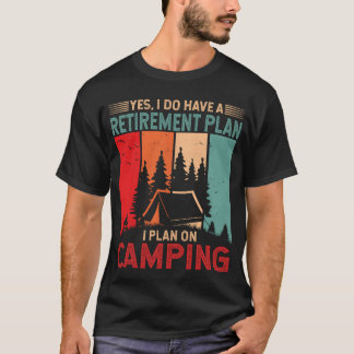 Ich habe einen Rentenplan, ich plane Camping Junge T-Shirt