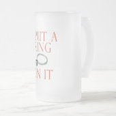 Ich habe einen Ring auf die Verlobung gesetzt Mattglas Bierglas (VorderseiteRechts)