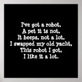 Ich habe einen Roboter got. Poesie. Poster (Vorne)