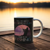 Ich habe einen Ruhestandsplan, den ich fischen wil Kaffeetasse