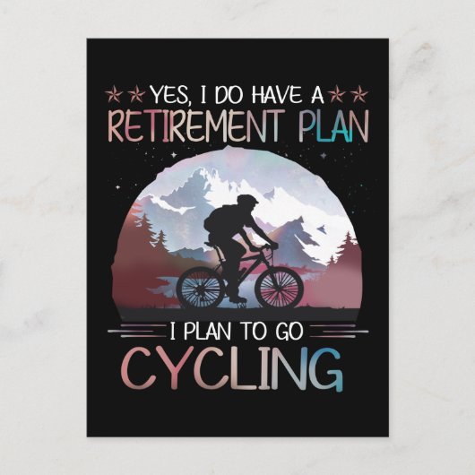 Ich habe einen Ruhestandsplan, den ich für das Fah Postkarte (Vorderseite)