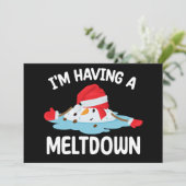 Ich habe einen Schneeschuh für einen Melzenschnee Einladung (Stehend Vorderseite)