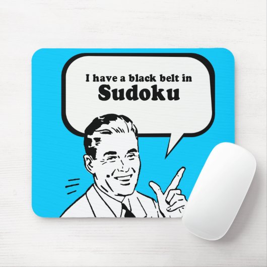 ICH HABE EINEN SCHWARZEN GÜRTEL IN SUDOKU MOUSEPAD (Mit Mouse)