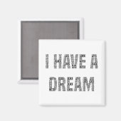 Ich habe einen Traum, schwarze Lebensfragen. Magnet (Vorderseite/Rückseite)