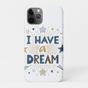 Ich habe einen Traum Starburst-Typografie-Kunst Case-Mate iPhone Hülle