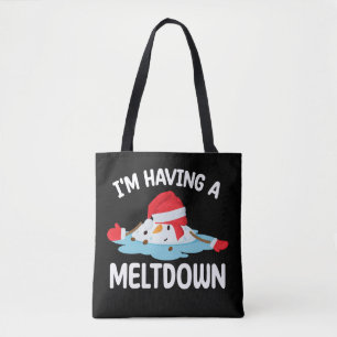 Ich habe einen Weihnachtsmann-Schneemann-Schneesch Tasche