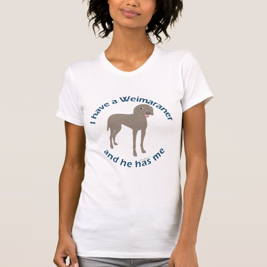 Ich habe einen Weimaraner T-Shirt (Vorderseite)