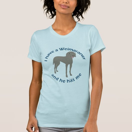 Ich habe einen Weimaraner T-Shirt (Vorderseite)