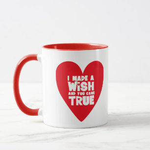 ICH HABE EINEN WUNSCH Liebes Herz Tasse