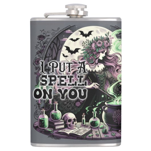 Ich habe einen Zauber auf dich gelegt Flachmann (Vorderseite)