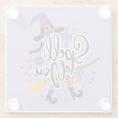 Ich habe einen Zauber auf dich gelegt Glasuntersetzer (Rückseite)