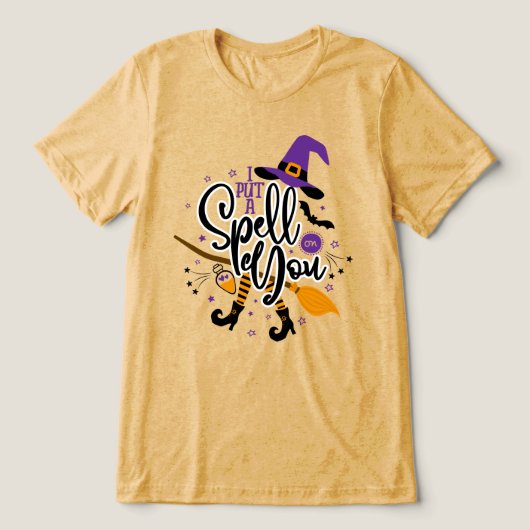 Ich habe einen Zauber auf dich gelegt Tri-Blend Shirt (Design Vorderseite)