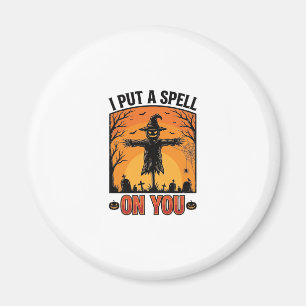 Ich habe einen Zauber auf dich Halloween-Vogelsche Magnet