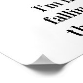 Ich habe einmal gestaubt poster (Ecke)