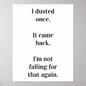 Ich habe einmal gestaubt poster (Vorne)