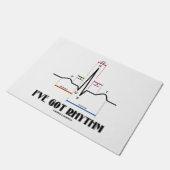 Ich habe Elektrokardiogramm des Rhythmus-ECG EKG Fußmatte (Schrägansicht)